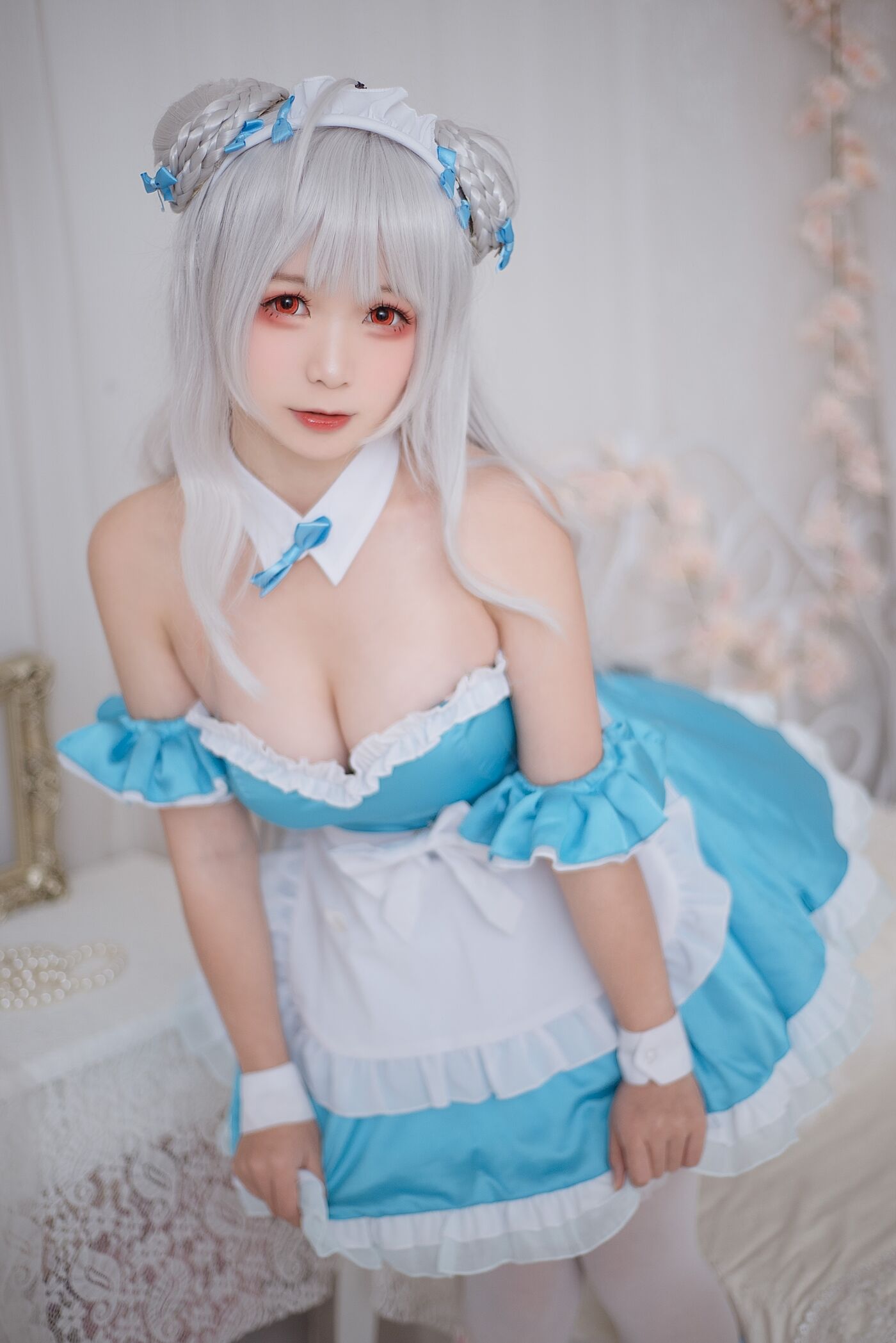樱落酱 NO.012 小天鹅女仆 [13P]插图1